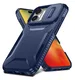 Apple iPhone 16 Hoesje Camera Slider Back Cover Schokbestendig Blauw afbeelding 2