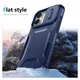 Apple iPhone 16 Hoesje Camera Slider Back Cover Schokbestendig Blauw afbeelding 8