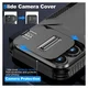 Apple iPhone 15 Pro Hoesje Camera Slider Back Cover Schokbestendig Zwart afbeelding 5