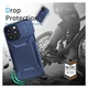 Apple iPhone 15 Pro Hoesje Camera Slider Back Cover Schokbestendig Blauw afbeelding 5