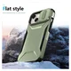 Apple iPhone 15 Hoesje Camera Slider Back Cover Schokbestendig Groen afbeelding 9