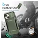 Apple iPhone 15 Hoesje Camera Slider Back Cover Schokbestendig Groen afbeelding 5