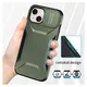 Apple iPhone 15 Hoesje Camera Slider Back Cover Schokbestendig Groen afbeelding 8