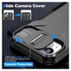 Apple iPhone 15 Hoesje Camera Slider Back Cover Schokbestendig Zwart afbeelding 6