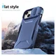 Apple iPhone 15 Hoesje Camera Slider Back Cover Schokbestendig Blauw afbeelding 7