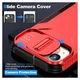 Apple iPhone 15 Hoesje Camera Slider Back Cover Schokbestendig Rood afbeelding 4