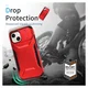 Apple iPhone 15 Hoesje Camera Slider Back Cover Schokbestendig Rood afbeelding 5