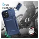 Apple iPhone 15 Pro Max Hoesje Camera Slider Back Cover Schokbestendig Blauw afbeelding 6