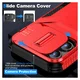 Apple iPhone 15 Pro Max Hoesje Camera Slider Back Cover Schokbestendig Rood afbeelding 5