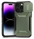 iPhone 14 Pro Hoesje Camera Slider Back Cover Schokbestendig Groen afbeelding 2
