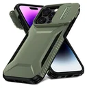 iPhone 14 Pro Max Hoesje Camera Slider Back Cover Schokbestendig Groen