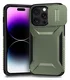 iPhone 14 Pro Max Hoesje Camera Slider Back Cover Schokbestendig Groen afbeelding 2