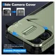 iPhone 14 Pro Max Hoesje Camera Slider Back Cover Schokbestendig Groen afbeelding 6