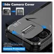 iPhone 14 Pro Max Hoesje Camera Slider Back Cover Schokbestendig Zwart afbeelding 9