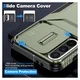 Samsung Galaxy A56/A37/A36 Hoesje Camera Slider Back Cover Schokbestendig Groen afbeelding 7