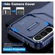 Samsung Galaxy A56/A37/A36 Hoesje Camera Slider Back Cover Schokbestendig Blauw afbeelding 6