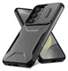 Samsung Galaxy S25 / S24 Hoesje Camera Slider Back Cover Schokbestendig Zwart afbeelding 2