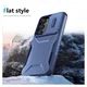 Samsung Galaxy S25 / S24 Hoesje Camera Slider Back Cover Schokbestendig Blauw afbeelding 10