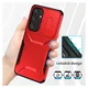 Samsung Galaxy S25 / S24 Hoesje Camera Slider Back Cover Schokbestendig Rood afbeelding 7