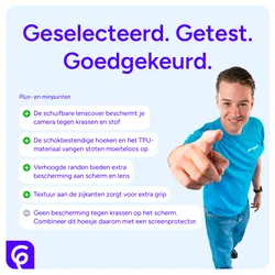 Samsung Galaxy S24 FE Hoesje Camera Slider Back Cover Schokbestendig Groen afbeelding