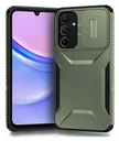 Samsung Galaxy A16 Hoesje Camera Slider Back Cover Schokbestendig Groen