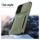 Samsung Galaxy A16 Hoesje Camera Slider Back Cover Schokbestendig Groen afbeelding 8