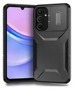 Samsung Galaxy A16 Hoesje Camera Slider Back Cover Schokbestendig Zwart