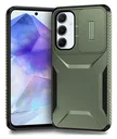 Samsung Galaxy A55 Hoesje Camera Slider Back Cover Schokbestendig Groen