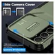 Samsung Galaxy A55 Hoesje Camera Slider Back Cover Schokbestendig Groen afbeelding 4