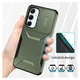 Samsung Galaxy A55 Hoesje Camera Slider Back Cover Schokbestendig Groen afbeelding 7