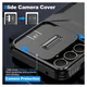 Samsung Galaxy A55 Hoesje Camera Slider Back Cover Schokbestendig Zwart afbeelding 4