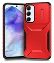 Samsung Galaxy A55 Hoesje Camera Slider Back Cover Schokbestendig Rood