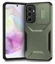 Samsung Galaxy A35 Hoesje Camera Slider Back Cover Schokbestendig Groen