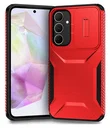 Samsung Galaxy A35 Hoesje Camera Slider Back Cover Schokbestendig Rood