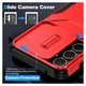 Samsung Galaxy A35 Hoesje Camera Slider Back Cover Schokbestendig Rood afbeelding 7