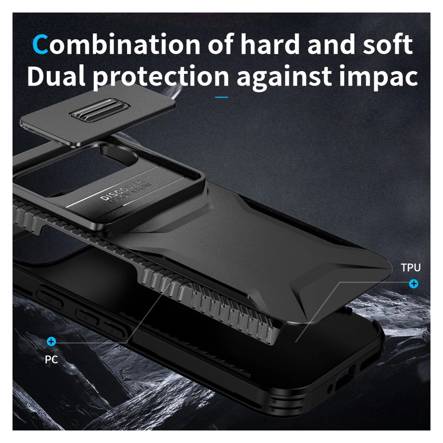 Googl Pixel 10 Pro / 9 Pro Hoesje Camera Slider Back Cover Schokbestendig Zwart afbeelding 10