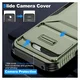 Google Pixel 9a Hoesje Camera Slider Back Cover Schokbestendig Groen afbeelding 4