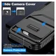 Google Pixel 9a Hoesje Camera Slider Back Cover Schokbestendig Zwart afbeelding 4