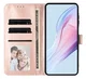 Apple iPhone 16 Hoesje Portemonnee Book Case Polka Dot Roze afbeelding 13