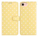Apple iPhone 17e / 16e Hoesje Portemonnee Book Case Polka Dot Geel