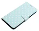 Apple iPhone 17e / 16e Hoesje Portemonnee Book Case Polka Dot Blauw afbeelding 2