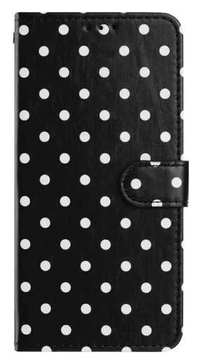 Samsung Galaxy A56 Hoesje Portemonnee Book Case Polka Dot Zwart afbeelding 10