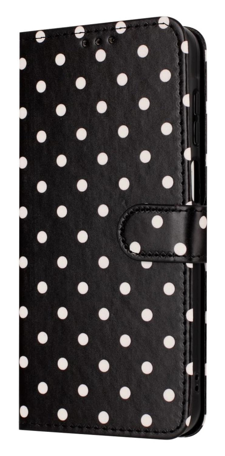 Samsung Galaxy A56 Hoesje Portemonnee Book Case Polka Dot Zwart afbeelding 12
