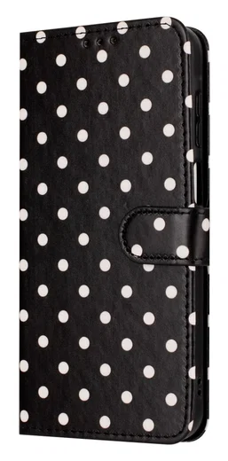 Samsung Galaxy A56 Hoesje Portemonnee Book Case Polka Dot Zwart afbeelding 12