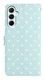 Samsung Galaxy A56 Hoesje Portemonnee Book Case Polka Dot Blauw afbeelding 7
