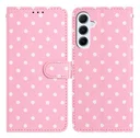 Samsung Galaxy A56 Hoesje Portemonnee Book Case Polka Dot Roze