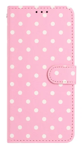 Samsung Galaxy A56 Hoesje Portemonnee Book Case Polka Dot Roze afbeelding 11