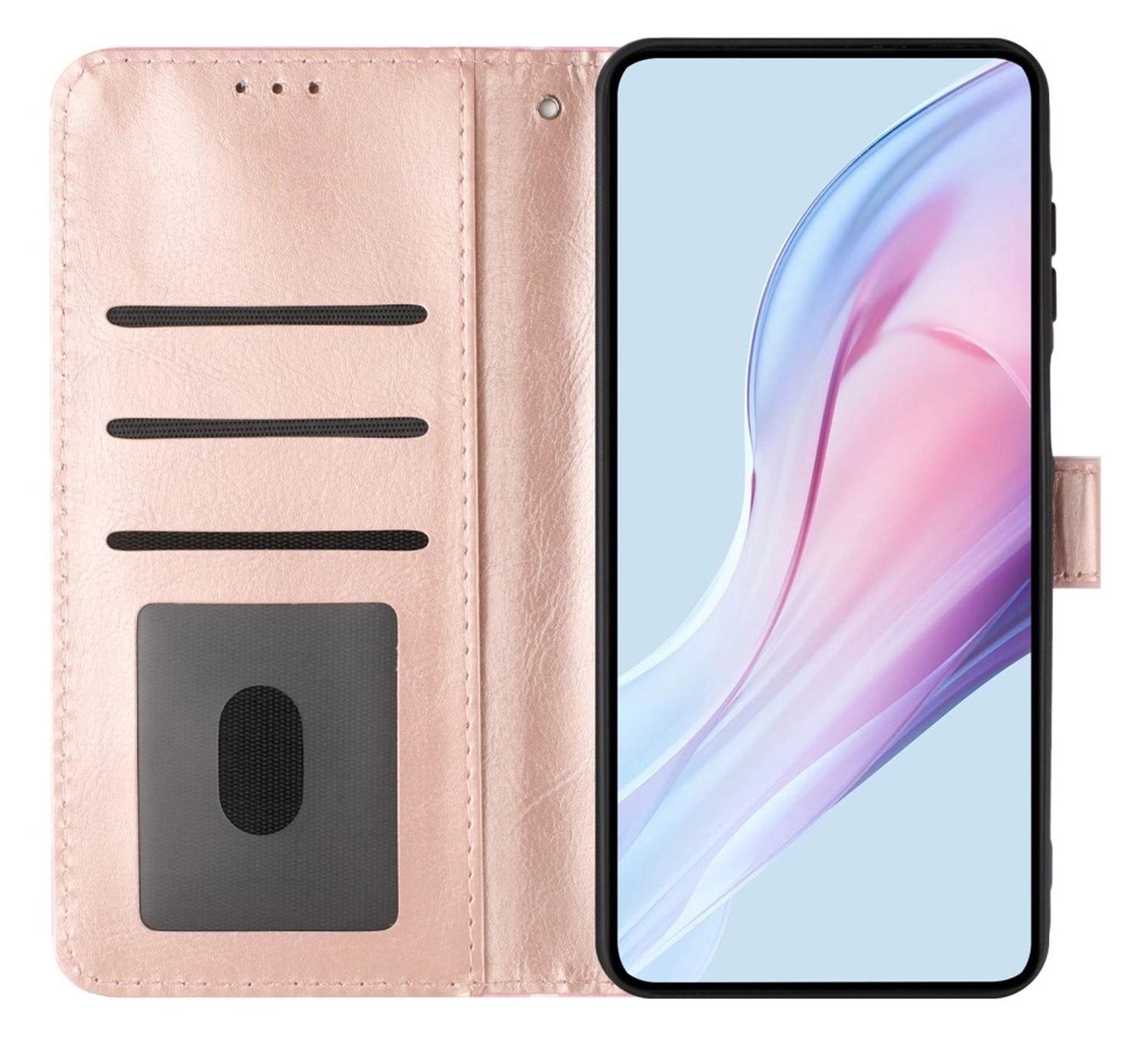 Samsung Galaxy A56 Hoesje Portemonnee Book Case Polka Dot Roze afbeelding 4
