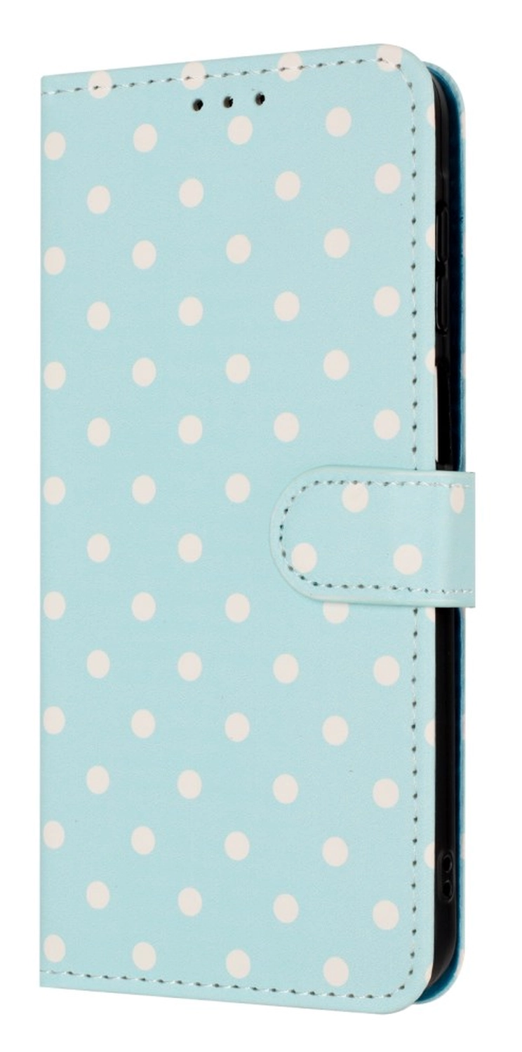 Samsung Galaxy A55 Hoesje Portemonnee Book Case Polka Dot Blauw afbeelding 12