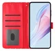 Samsung Galaxy A55 Hoesje Portemonnee Book Case Polka Dot Rood afbeelding 4